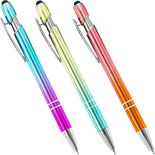 aigHOMnE 3 Pieces Pin Pen Weeding Pen Tool for Vinyl Precision Weeding Pen Tools Quick Air Release Tool Pinpen Vinyl Pen Weeder Touch Screen Pen (Gradient Color 3)