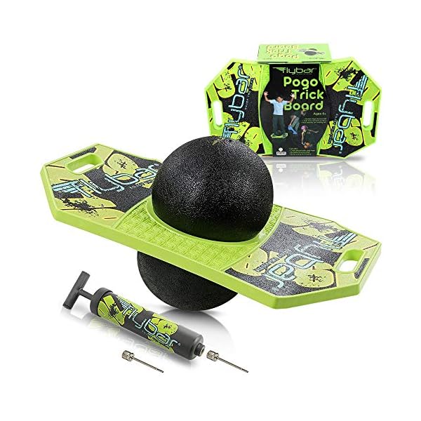 Flybar Pogo Trick Ball for Kids, Trick Bounce Board for Boys and Girls
