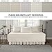 Comfort Spaces Daybed Cover - Luxe Double Sided-Quilting, All Season Cozy Bedding with Bedskirt, Matching Shams, Kienna Ivory 75