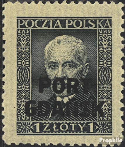Prophila Collection Poczta Polska Gdańsk 23x (kompletne wydanie) po świeżej ** MNH 1929 wydanie z nadrukiem (znaczki pocztowe dla kolekcjonerów)