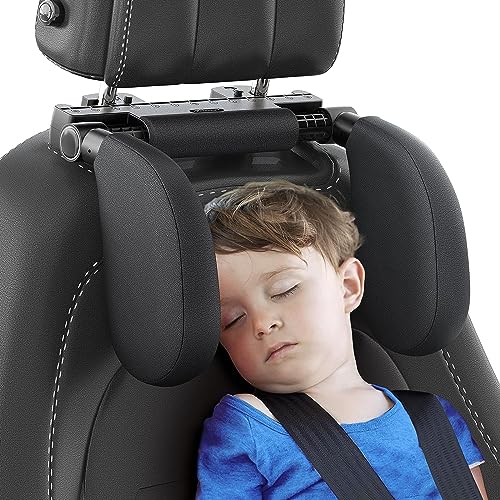 Hopeas Reposacabezas Coche para Niño Adulto Reposacabezas Lateral el Coche Ajustable Almohada del Cuello de Viaje para Asiento de Automóvil Fácil Montaje Soporte para La Cabeza