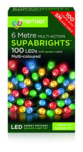 Premier Supabrights 100 LED Multi Action Lights - Multi Colour