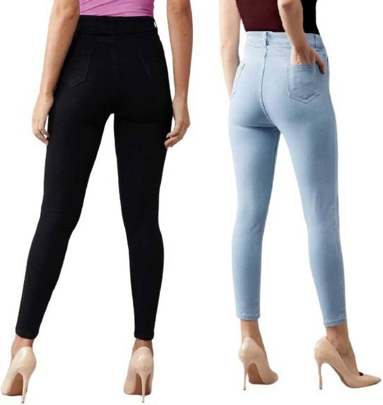 Buy HOVAC Fashionable Stylish Skinny Fit Women Jeans Combo Pack of Two