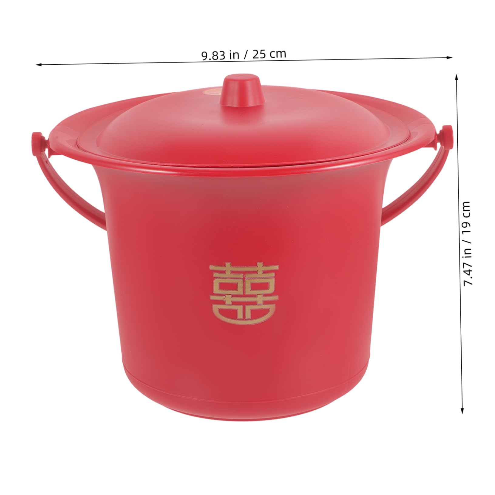 HOMOCONO Sturdy Plastic Portable Spittoon Urine Pot Easy Cleaning for Elderly Boys and Girls Pregnant Women