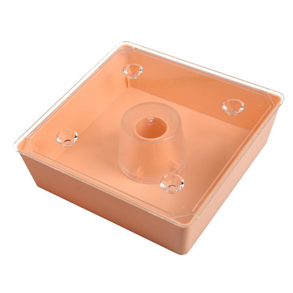 Htuteyy Bee Feeder Square 2 Litres Beehive Top Feeder Beekeeper Tool Beekeeping Feeder With Transparent Cover Pre-Assembled