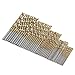 Titanium Coated Drill Bit Diameter 1/1.5/2/2.5/3mm HSS High Speed Steel Drill Bit Set Tool, Electric Tool 50Pcs(Uncoated)