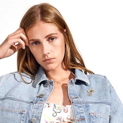 Image of Cute Cat Collar Brooch Pin for Women Girls Rhinestone Cubic Zirconia Kitten Animal Pet Lapel Pin Dress Hat Coat Backpack Badge Accessories Brooches Pins Dainty Jewelry Gifts Christmas