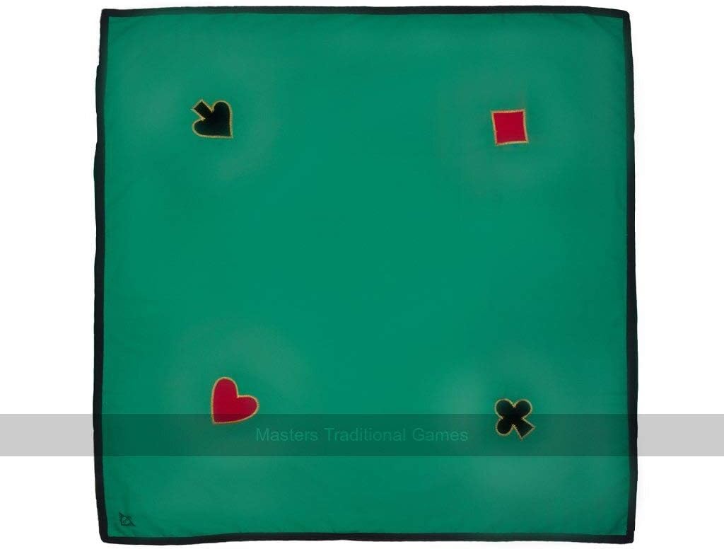 Engelhart - 390850 - Premium Green Square Playing Mat - 120 cm x 120 cm cotton with 4 appliqués - Washable at 30°C