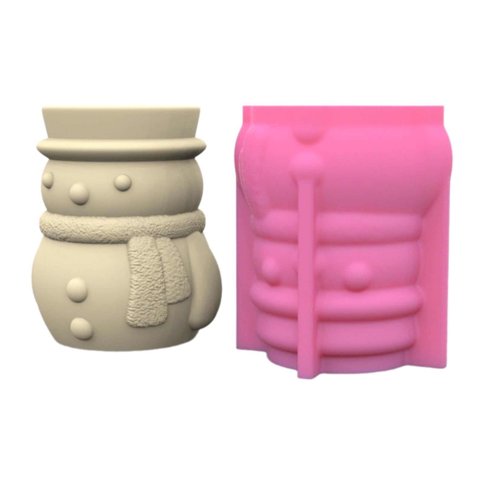 Formy silikonowe, Formy silikonowe 3D Odlew silikonowy w kształcie bałwana Silikonowe formy rzemieślnicze do produkcji betonowej doniczki z żywicy