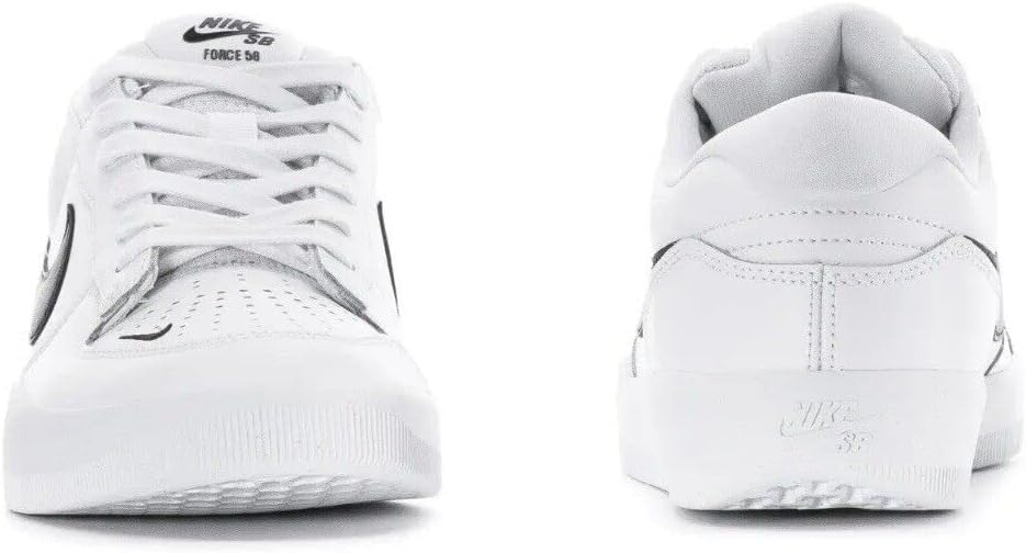 Nike Men's SB Force 58 PRM L White/Black-White-White (DH7505 101) - 8