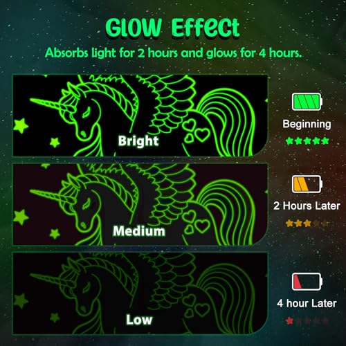Image of Unicorn Toys Gifts for Girls Kids - Glow in The Dark Unicorns Blanket Best Birthday Christmas Valentines Easter Decor Presents for Age 1-14 Years Old Teens Child Toddler Daughter Soft Throw 50 inchX60 inch