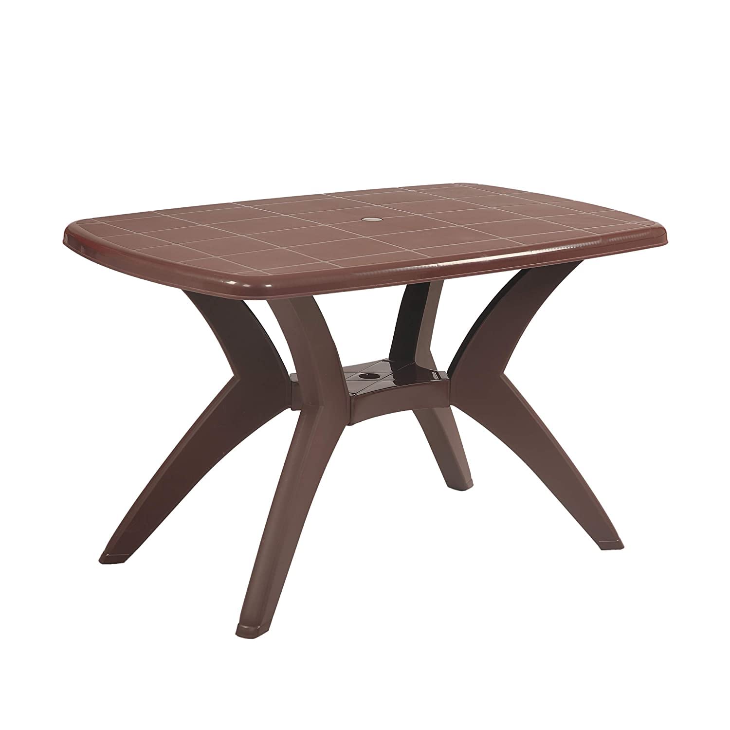 SkyGlamour Supreme Melody Plastic Dining & Coffee Table for Home, Cafe, Restaurants Indoor | Outdoor Use (Globus Brown)-image-46