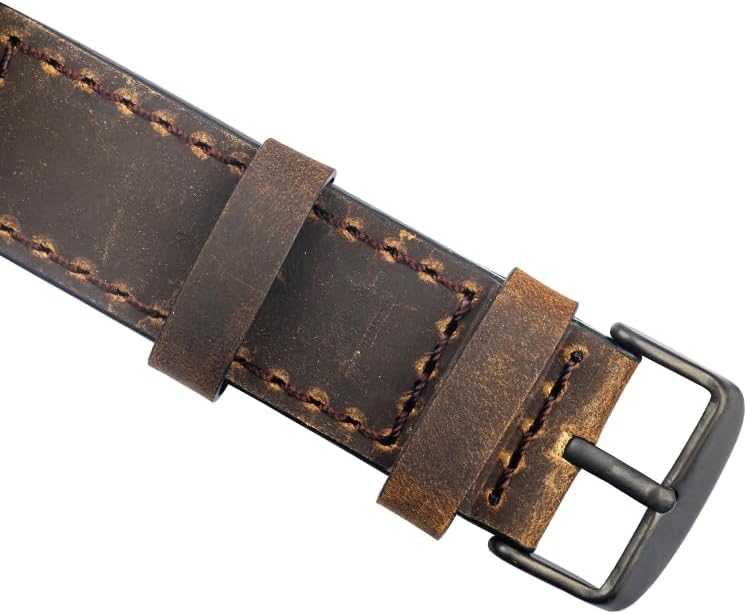 FANMIS Mens Sport Military Analog Quartz Watch Classic Chronograph Sandwich Dial Business Dress Waterproof Watch Multifunctional Wristwatch with Leather Strap A Black Coffee image 6 of 6 B07P88ZHCZ