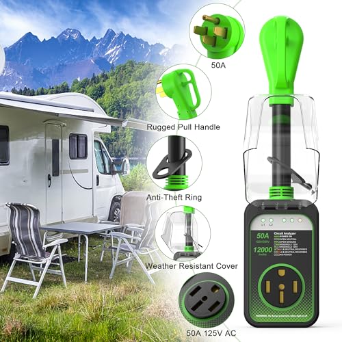 Vehiker RVG50A01USMH Rv Surge Protector 50 Amp Waterproof thumb #7