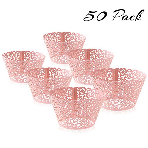 Emballage cupcake rose Tinksky pour masquer les moules de cuisson ternes