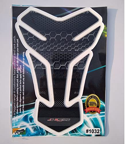Arrow Design Bike Rubber Fuel Tank Pad Sticker (Carbon Black and Grey) Compatible with Honda CB Hornet 160R-image-2