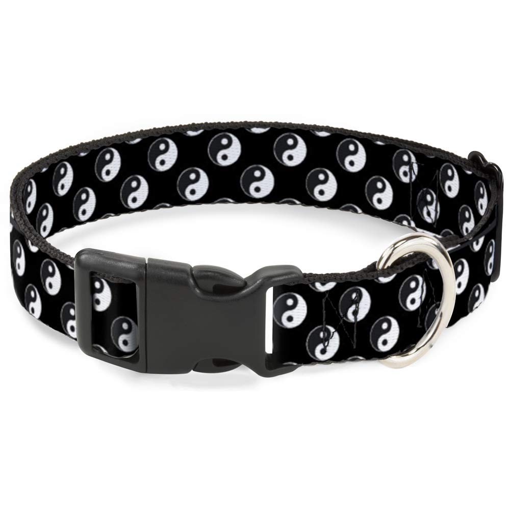 Collier Yin Yang Buckle Down réglable 18-81,3 cm pour éviter les irritations du cou