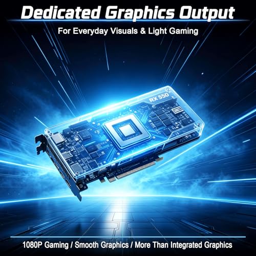 Image of Prebuilt Gaming PC Desktop,R5 5500,RX550 4G,Tower Computers