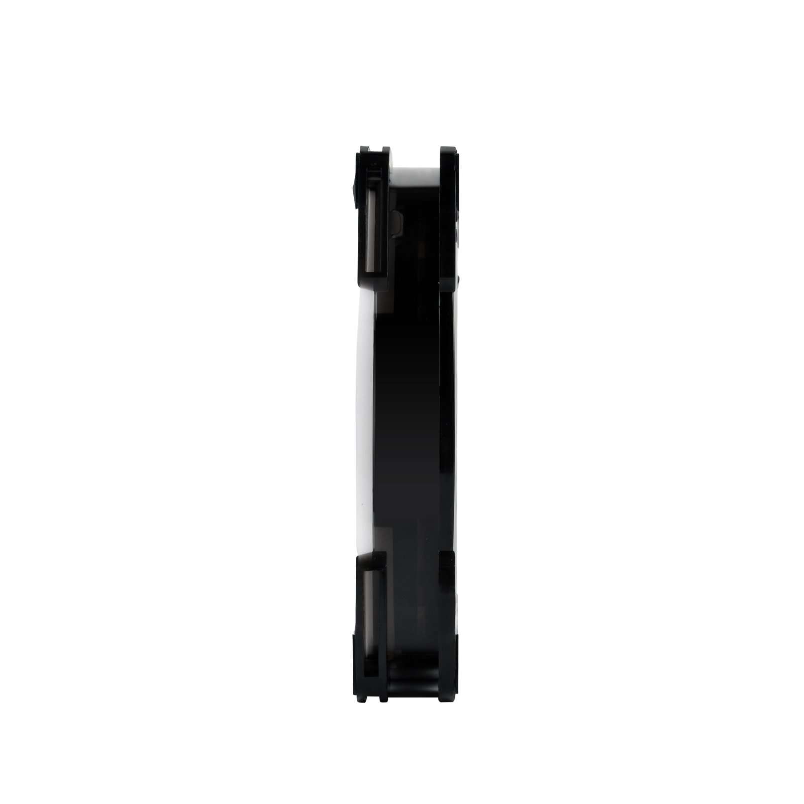 SilverStone SST-FW142-RGB - Ventola di raffreddamento della cassa del computer silenziosa serie FW 140 mm PWM, lama trasparente con telaio nero, cuscinetto a sfera, LED RGB