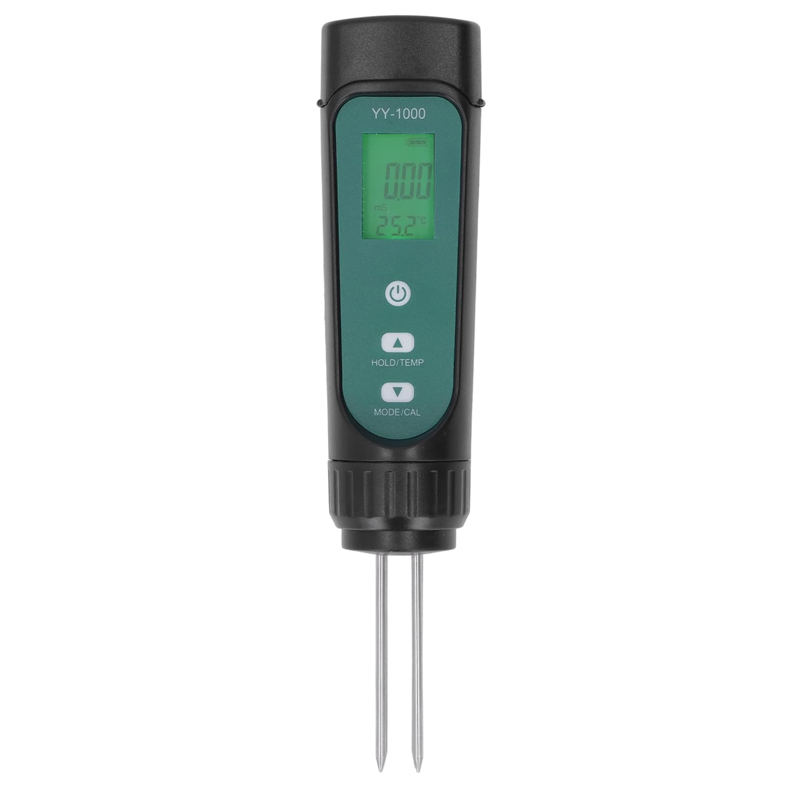 Probador Digital de Suelo 3 en 1 EC Medidor de Temperatura Y Humedad Medidor de PH del Suelo Higrómetro de Suelo Monitor de Humedad Medidor de Prueba de Suelo