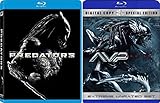 AVP: Aliens vs. Predator: Requiem Extreme Unrated & Predators Sci-Fi Aliens Blu Ray DVD Movie Set