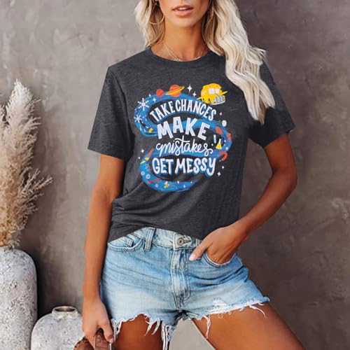 JINTING Women Teacher Shirts Kindergarten Teacher Shirt Cute Apple Shirt Floral Crewneck Short Sleeve Top4