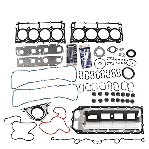 Image of Partsflow Full Engine Gasket Set Bolt For CHRYSLER ASPEN For DODGE DURANGO For DODGE RAM 1500 2500 3500 5.7L 345CID V8 OHV (16 VALVE), VIN CODE inchD, 2 inch OE#HS26284PT