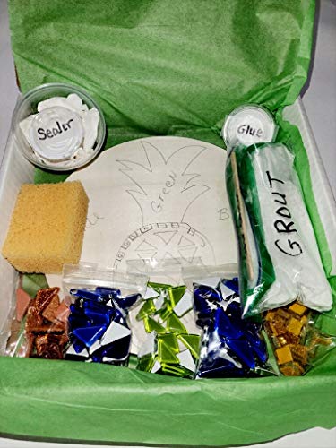 Mosaic Kits for Adults DIY Kits for Adults Trivets for Hot Pots and Pans Adult Craft Kit (Pineapple) - Thumbnail 5