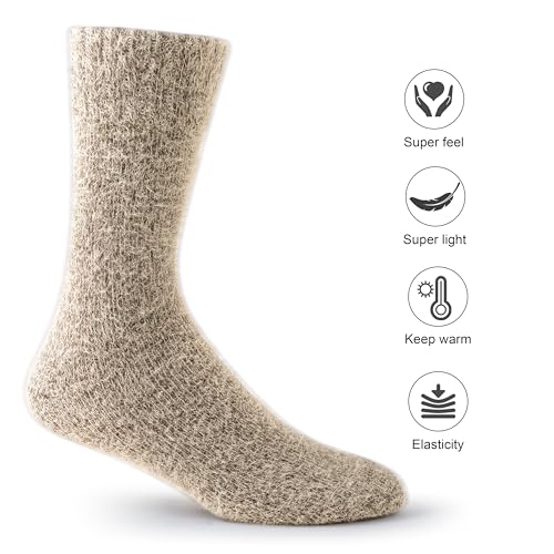 Image of SISOSOCK Fuzzy Cozy Warm Socks for Women-Winter Home Thick Wool Soft Sleeping Socks-Perfect Gifts for Women