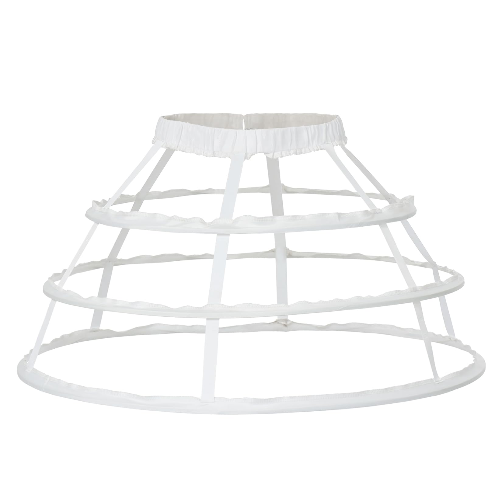 GRACEART 3 Jupe de Cerceau Jupon Sacoche Cage Jupe bordereaux de Mariage (Blanc) Taille Unique