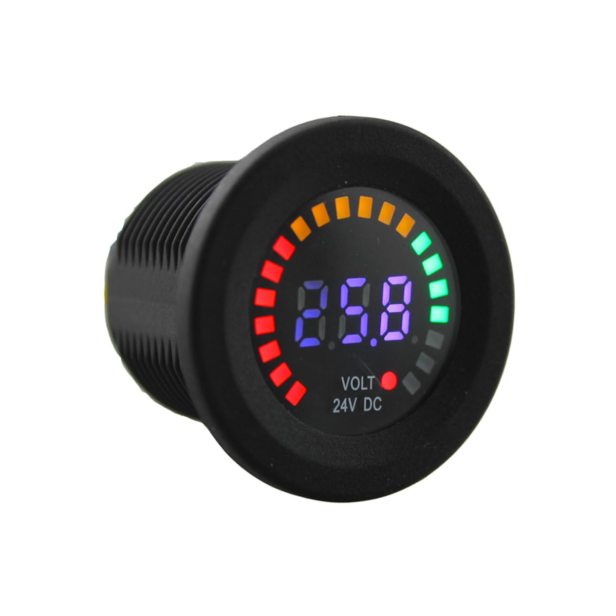 SOLUSTRE Voltímetro Para Coche y Motocicleta Mini Voltímetro Digital Led Pantalla De Color Para Coche y Motocicleta
