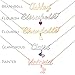 TSD Custom Dainty Name Necklace Personalized in Solid or Gold Plated or Sterling Silver by Jewlr, Customized Jewelry Necklace Gift for Women, Personalized with any Name or Word