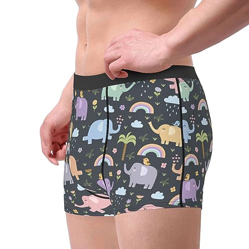 Funny Elephants Boxers for Men Boxer Shorts Soft Mens Underwear Boxer Briefs3
