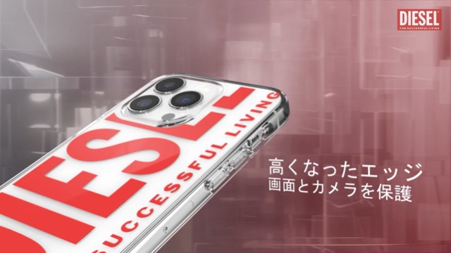 Amazon.co.jp: DIESEL iPhone13ProMax ケース 6.7インチ クリアケース