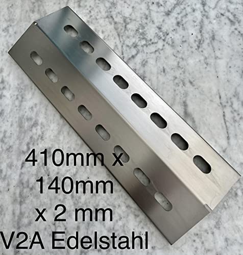 Grill-Heizplatten Aus Edelstahl – 4er Set, 58,4 X 29,8 Cm, Für Life@Home & Master Chef Gasgrills
