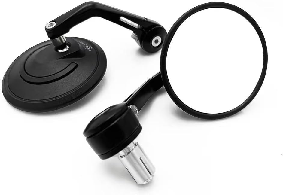 2 PCS Motorcycle Bar End Mirrors for Triumph Thunderbird 1600, Round Motorcycle Mirror Rearview Motorbike Mirrors Wing Handlebar Safe