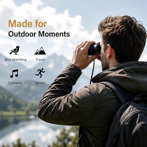 Image of Asacam 12x42 Binoculars for Adults, HD BAK4 Prism for Bird Watching