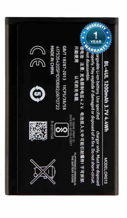 Original BL-4UL Battery for Nokia 3310 / Asha 225 220 230 Battery with 1 Year Warranty** (BL4UL)