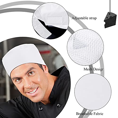 Gorro de chef transpirable que evita el sudor y la caída de cabello 4
