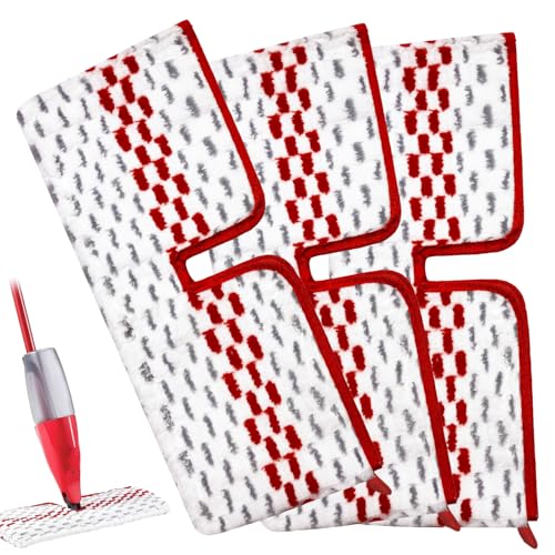 3 Packs Microfiber Spray Mop Pads Compatible with Promist MAX Reusable Spray Mop Refills for Oceda ProMist Dust Mop Dual-Action Washable Flip Mop Pads Replacement for Dry Wet Floor Cleaning.