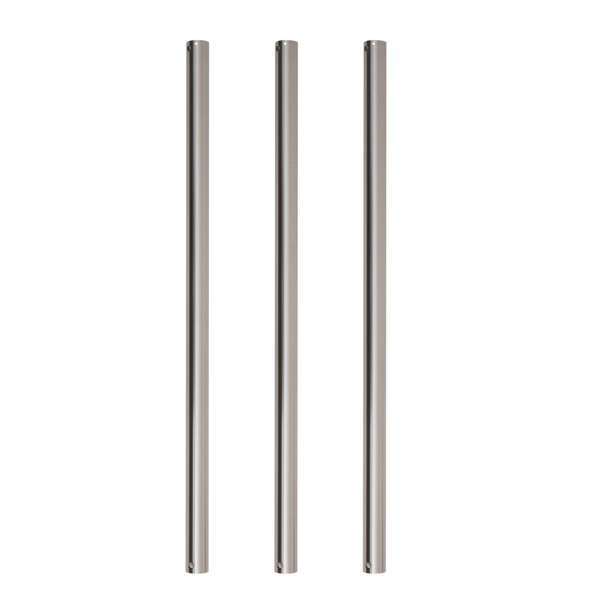 23.6 Inch Nickel Ceiling Fan Downrod,Single Non-Threaded &amp; Spliceable Design, Universal Fit for Ceiling Fans with Light
