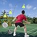 rockible Badminton Training Device for Outdoor Backyard - Improve Your Skills Solo, with 3 Badminton, Telescopic