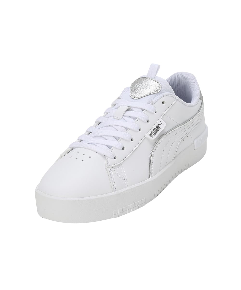 Puma Womens Jada Renew Pop-Up Metallics White-Matte Silver-Silver Sneaker - 4 UK (39320402) (B0CCYRL7K8) Amazon Price History, Amazon Price Tracker