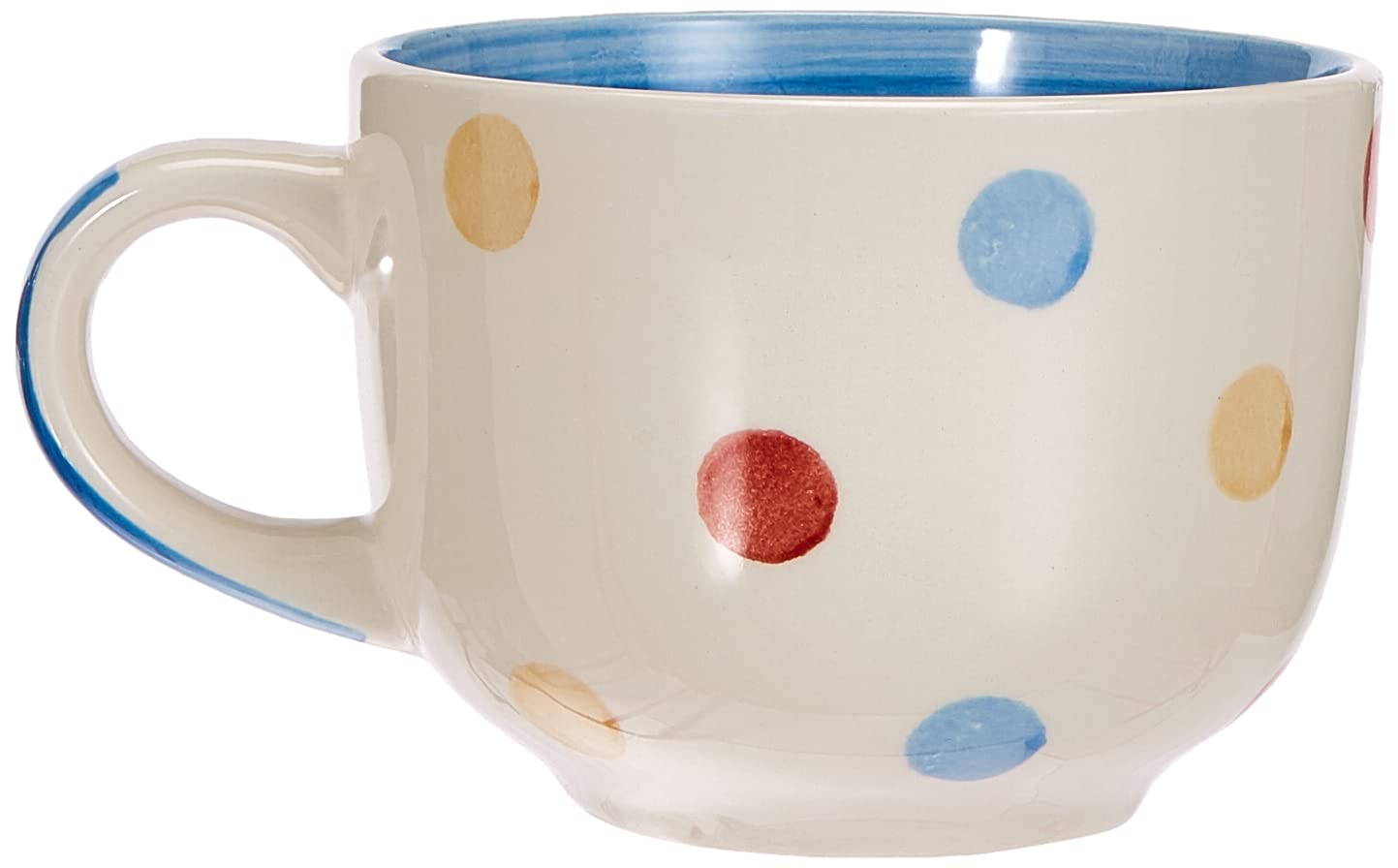 Excelsa Pois Juego de 6 Tazas Jumbo, Cerámica, Surtido