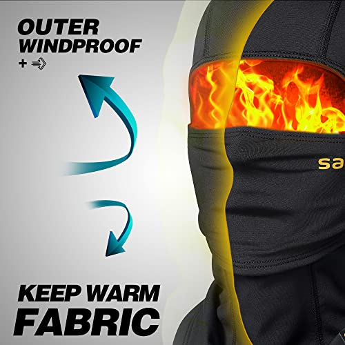 Saitag Winter Balaclava Ski Mask, Moisture Wicking And Windproof Fleece Thermal Face Mask thumb #3