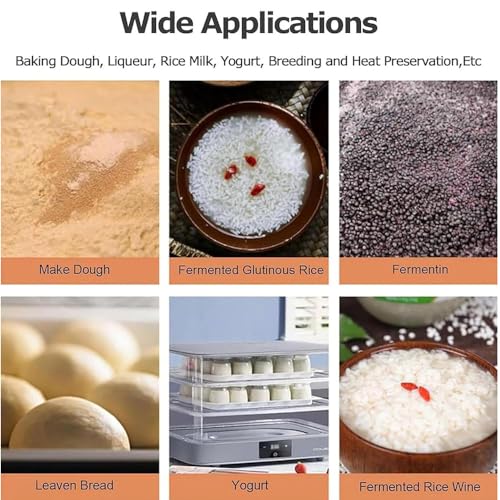 Macchina di prova del pane elettrico 40L 20-45C Controllo dell'umidità di temperatura Fermentatore dell'impasto impilato con il timer di tocco della finestra trasparente per il formaggio dello yogurt
