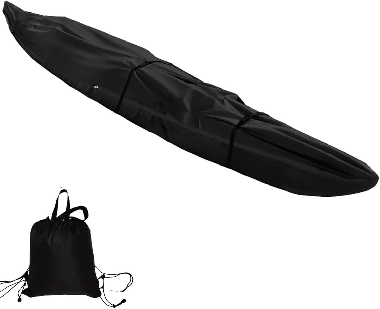 Housse de protection pour canoë 420D noire hivernage jardin 18FT