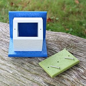 Homeprogardenhangingwrenhousebrilliantblueandgreenpolylumberbirdhouse Urban Country Home Decor Homepro garden hanging wren house brilliant blue and green poly lumber bird house urban country home decor