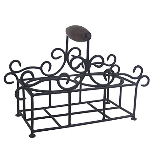 Dibor - French Style Accessories For The Home Dos Jam Jar Soporte Caddy país Estilo 18 cm