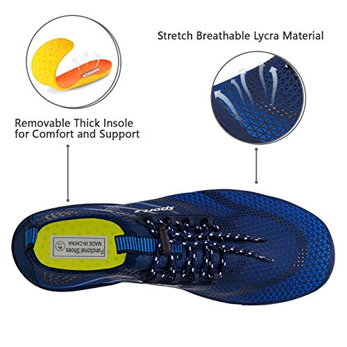 Image of WateLves Water Shoes Mens Womens Barefoot Beach Swim Shoes Quick-Dry Aqua Socks Pool Shoes for Surf Yoga Water Aerobics